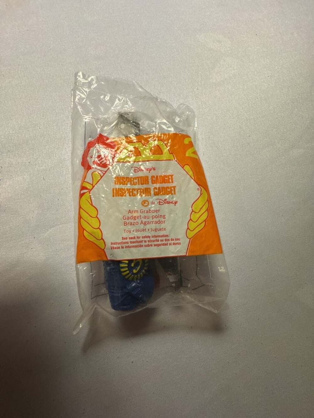 Vtg 1999 Disney Inspector Gadget Arm Grabber McDonald's Happy Meal Toy #2 Retro
